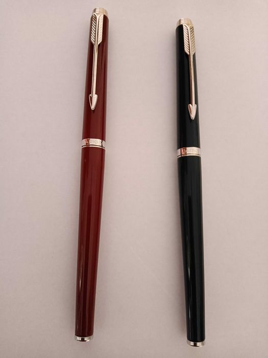 Caneta Parker modelo 180 Rollerball Azul e Vermelha