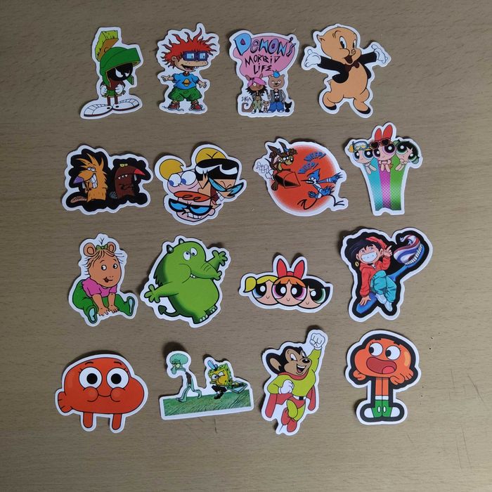 50 Autocolantes Stickers Bonecos Desenhos Animados