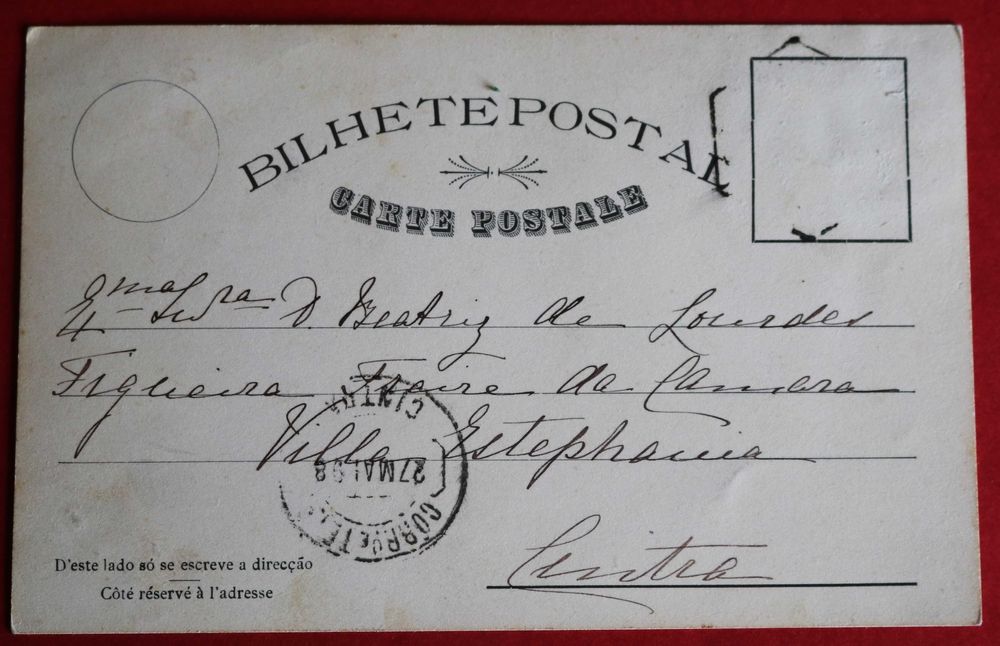 Príncipe D Luís Filipe e Infante D Manuel 1898 postal Sintra (Reserva AC)