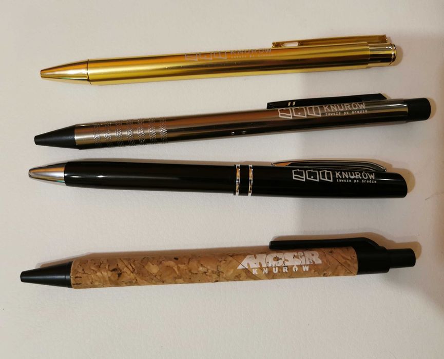 Długopisy kolekcjonerskie cztery sztuki