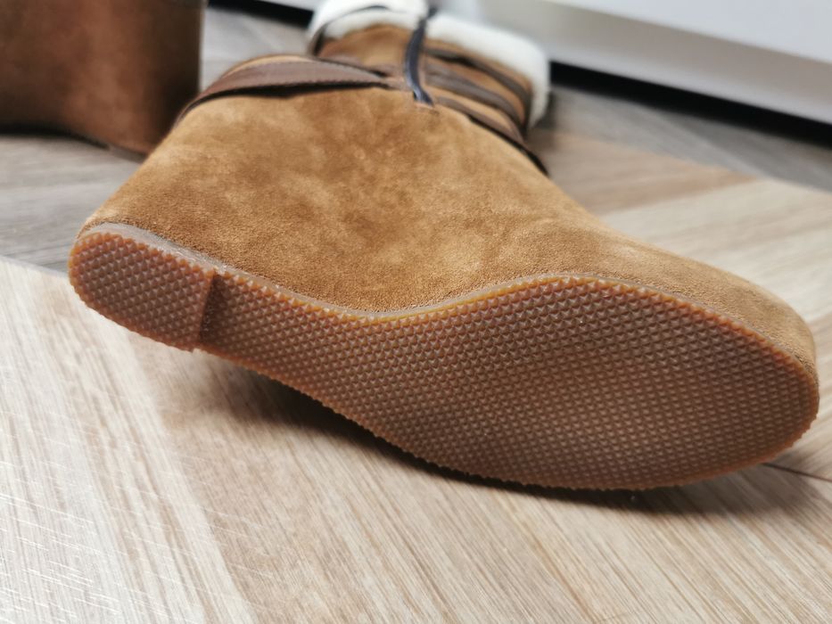 Skórzane botki damskie rozm 36 Venezia