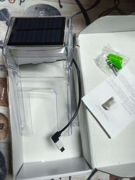 Capa protetora de chuva para campainha com painel solar