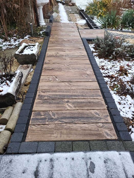 Deska tarasowa ogrodowa 100x22 drewno betonowe stara decha