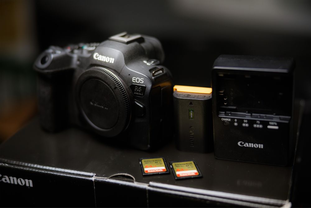 Canon r6 mark ii dwie karty 64GB SANDISK