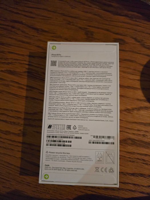 iPhone 16 pro czarny 128 gb nowy, zaplombowany