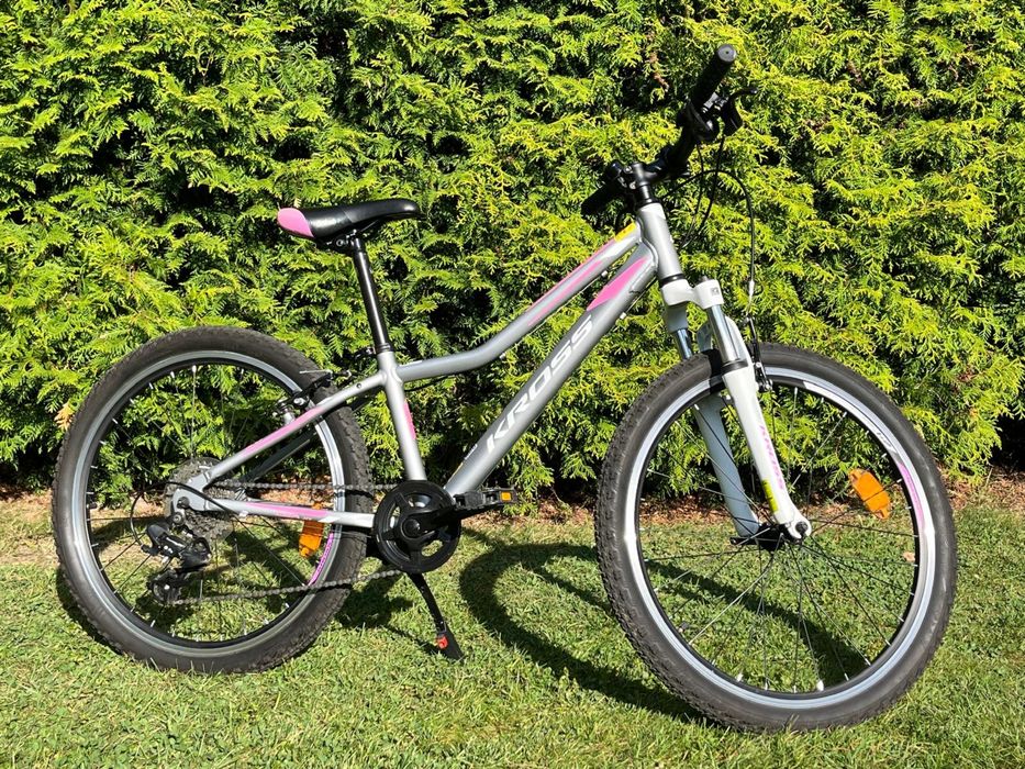 Rower górski dziecięcy dziewczęcy KROSS Lea Junior 2.0 koła 24” IDEALNY