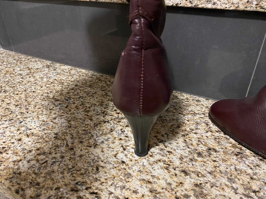 kozaki ,skóra naturalna,brąz,rozm.38