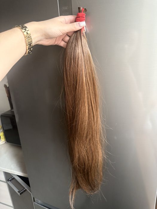 Włosy  naturalne 65cm 100 gram odcien 4 brąz