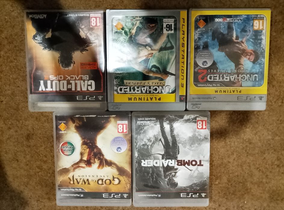 PS3 conjunto de 5 jogos