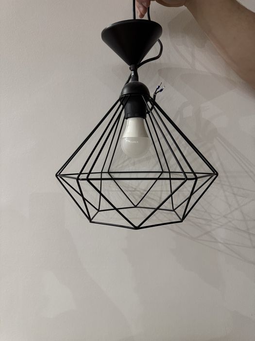 Lampa loft czarna
