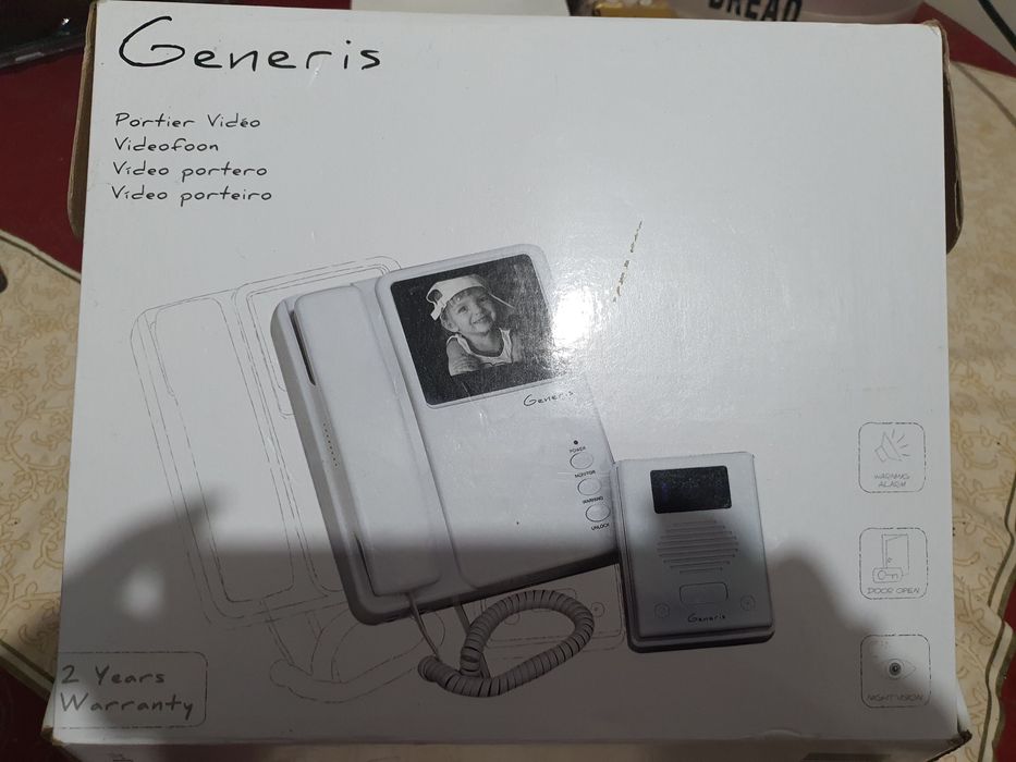 Vídeo/Áudio kit Telefone Porteiro