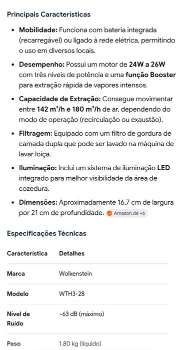 Exaustor compacto usando em cima bancada ideal  para grelhadores de mesa, fundues ou outras atividades culinárias em espaço pequeno   fumo, odores