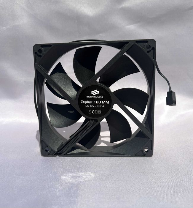 Wentylator SilentiumPC Zephyr 120x120x25 mm wentylator obudowy PC 3-pin nowy