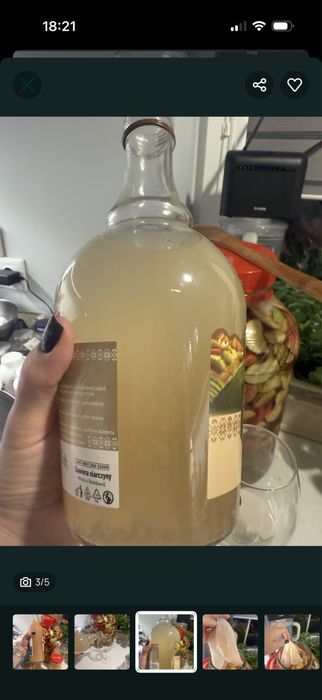 Ocet jablkowy domowy naturelny 6%