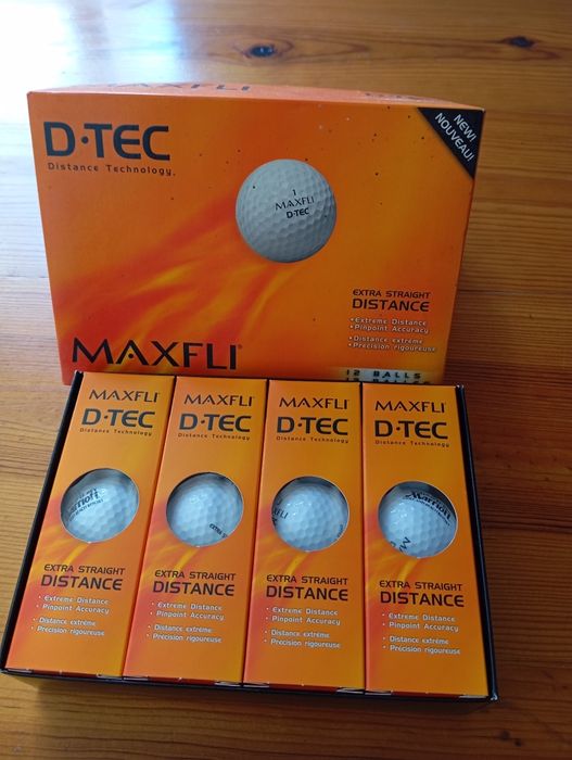 Bolas de golf antigas mas nunca usados
