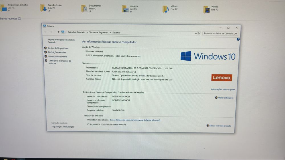 PC Lenovo Ideacentre 1 TB