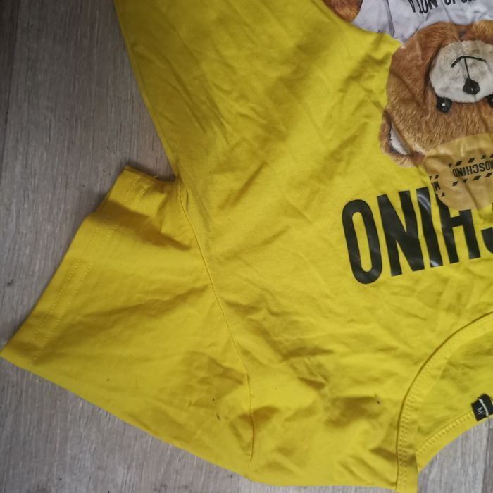 T shirt damski żółty Miś z misiem M