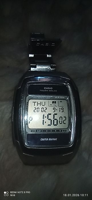 Zegarek casio data bank