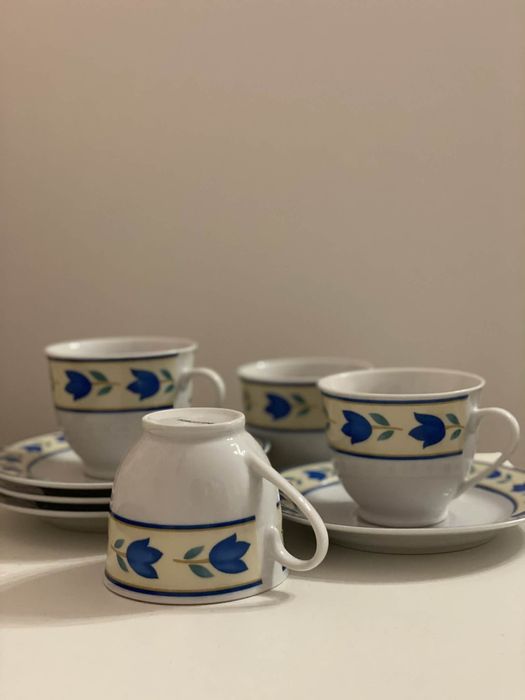 Eleganckie porcelanowe filiżanki