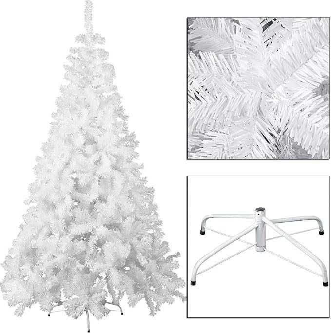 Árvore de Natal Artificial, Branca 150cm  Com Montagem Gratuita