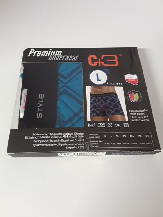 Bokserki męskie bawełniane  L