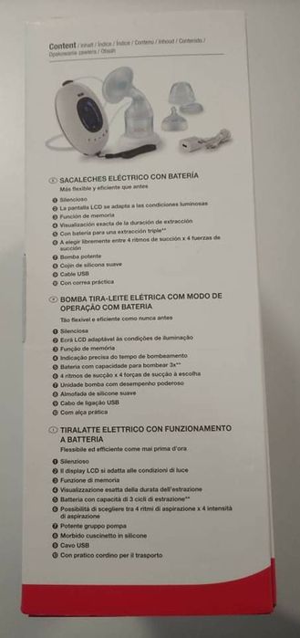 Bomba Extractora de Leite Automática Recarregavel NUK Nature Sense