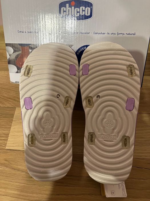 Новые Chicco, Италия, р. 33, стелька 21,5 см, резиновые босоножки
