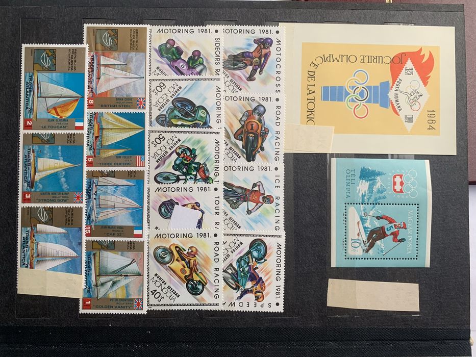 Почтовые марки «Спорт»иностр.не гашен(чистые)