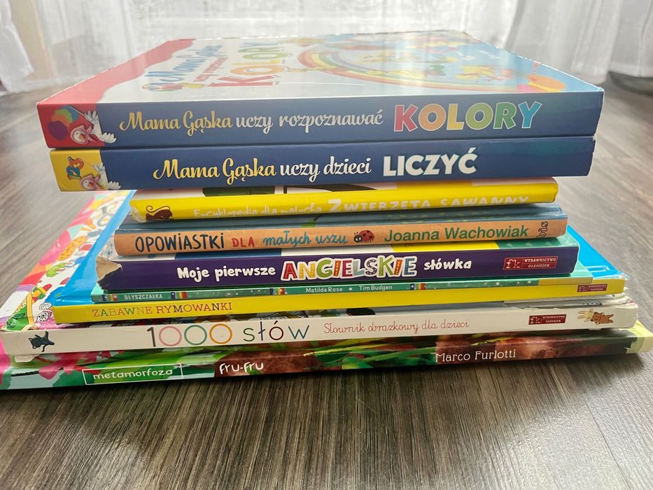 Zestaw 9 książek dla dzieci  - edukacyjne i bajki