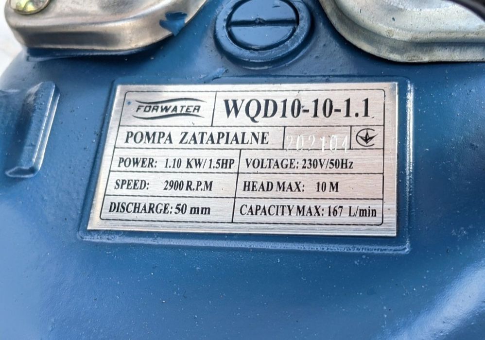 Насос WQD + 25 m шлангу. Фекально дренажний для каналізаційних ям