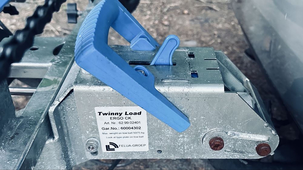 Platforma rowerowa na hak Twinny Load ERGO CK – uchylna, 2 rowery