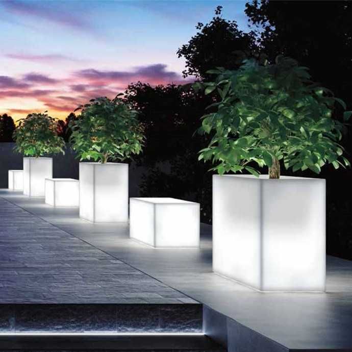 Mobiliario led com varias cores