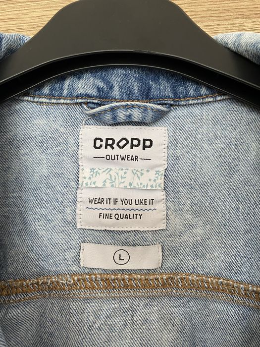 Kurtka jeans damska, rozmiar L Kolor jasno-niebieski (jeans)