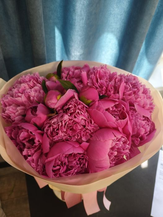 Букет піонів 15 21 квітка для чарівних жінок