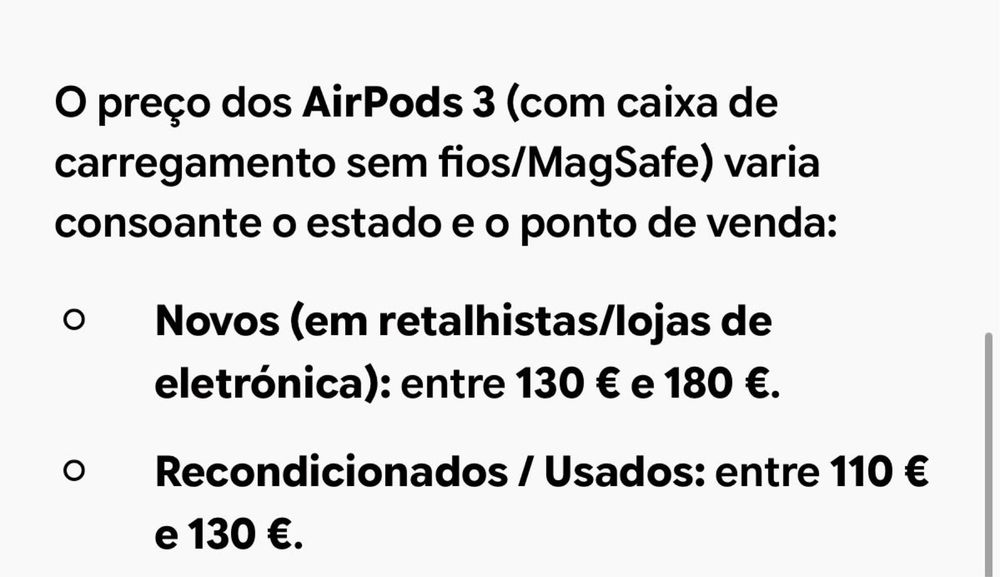 Airpods3 3.ª. Geração