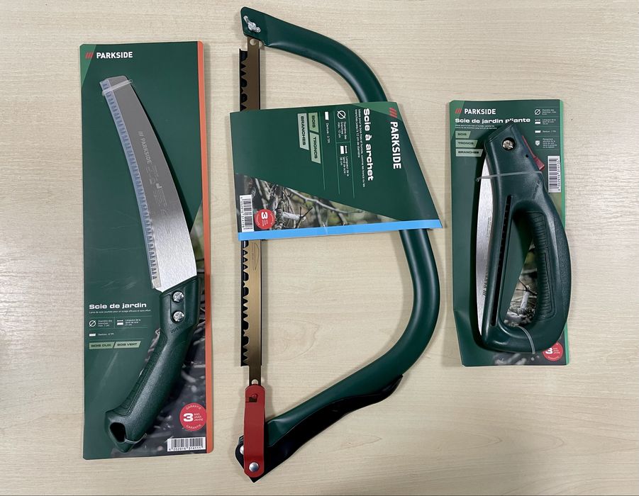 Пила садова вигнута 21см/лучкова 38см/складана 18см для вологої та сухої деревини PARKSIDE