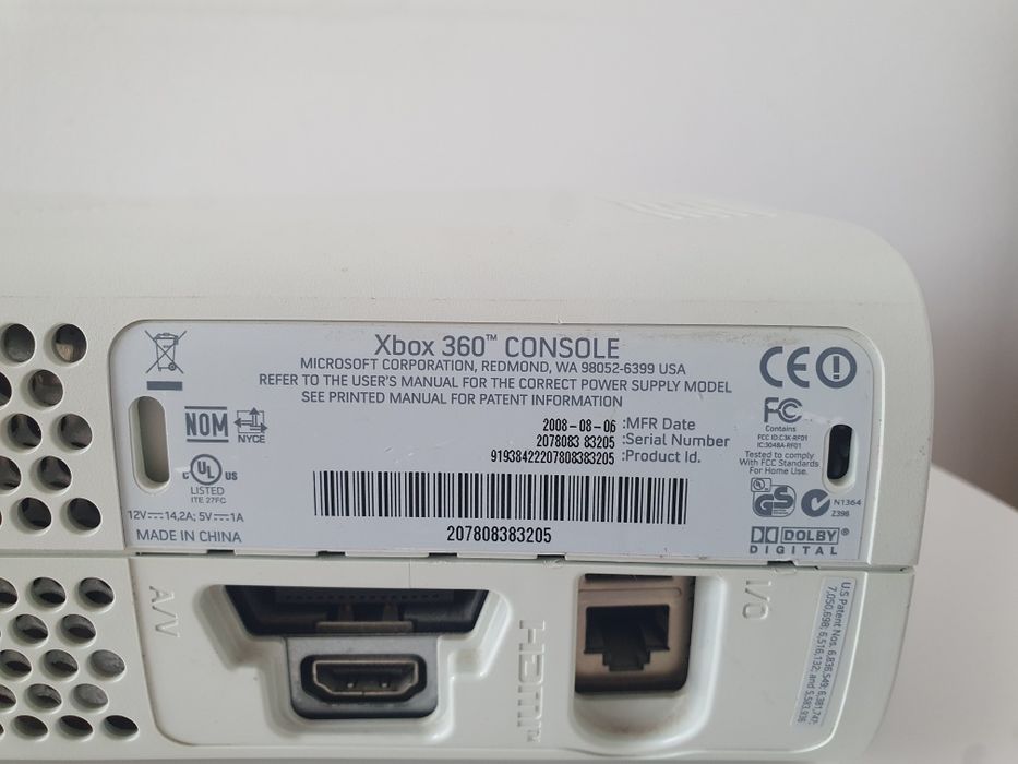 Konsola Xbox 360 Biała + zasilacz