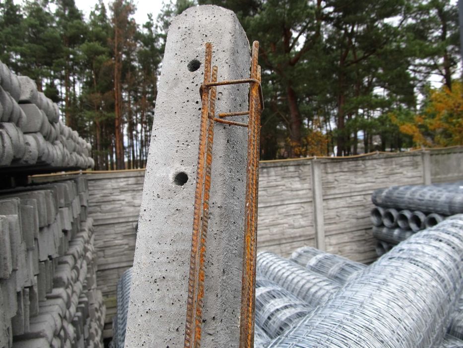 Słupki Betonowe dł w cm 180,200,220,240,260,300 WALDI +rozładunek HDS