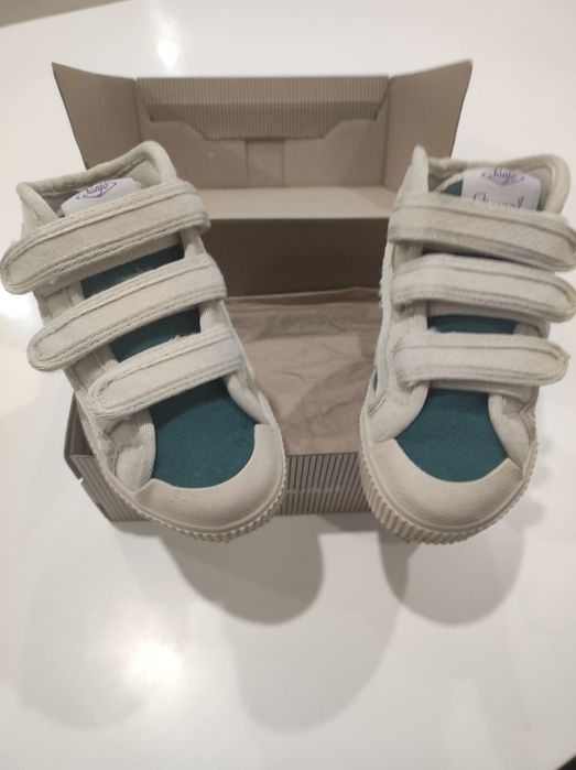 Sanjo Kids V100 Burel OG Green Sneakers from the Iconic Portuguese Brand Sanjo