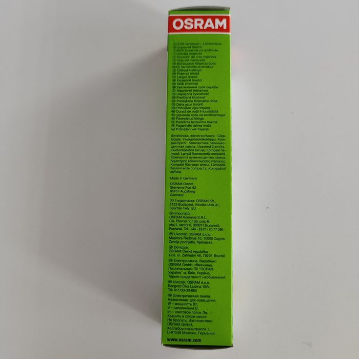 Świetlówka kompaktowa Osram dulux D/E 26W warm white