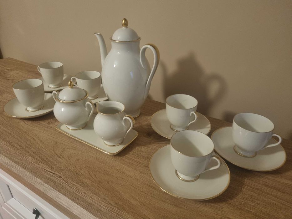Serwis do herbaty / kawy Furstenberg ecru - stan idealny