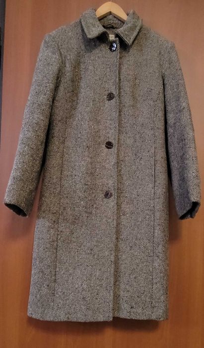 Płaszcz damski kratka "s" , stan bdb