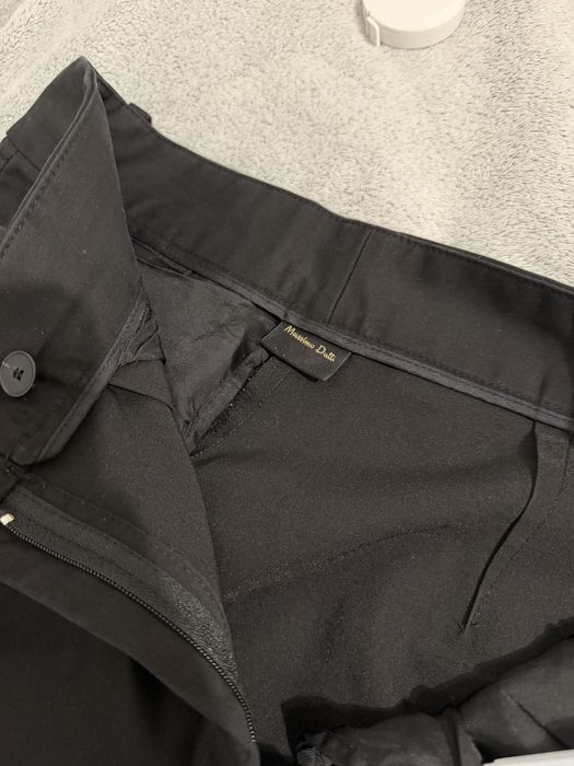 Czarne spodnie cargo Massimo Dutti, M