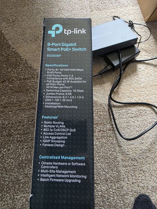 Tp-link Omada TL-SG2008P poe+