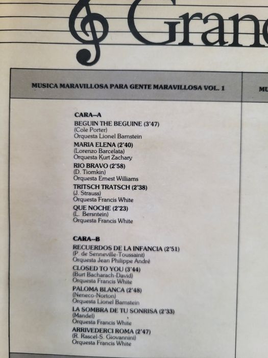 Disco Vinil | "Música Maravilhosa para Gente Maravilhosa - Vol.1", Grandes Orquestras