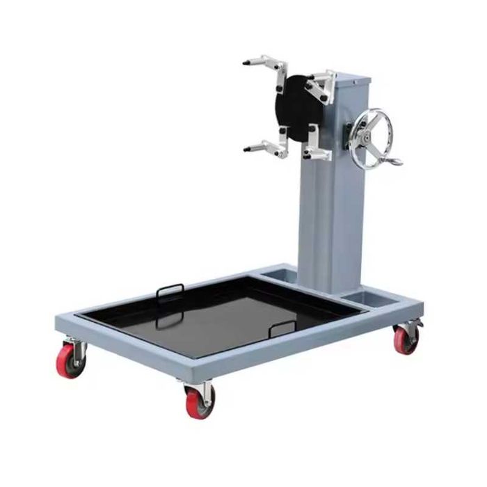 Стенд-кантувач SteelGrip 500 кг з піддоном, стенд для ремонту ДВЗ, тримач мотора, стенд для двигателя, кантователь, для СТО