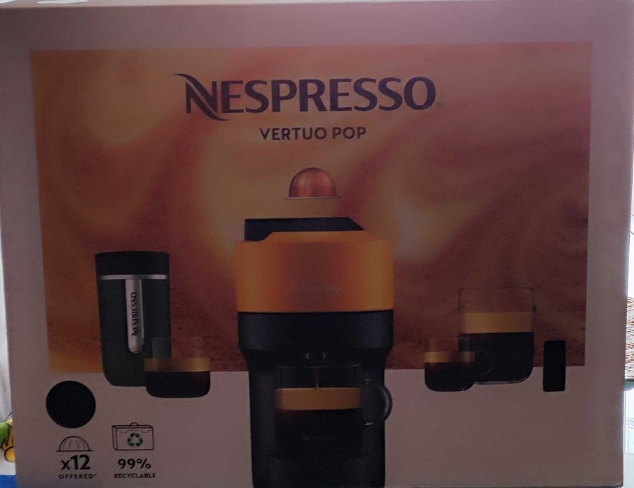 [NOVA] Máquina café Vertuo Pop Liquorice Black Nespresso + cápsulas