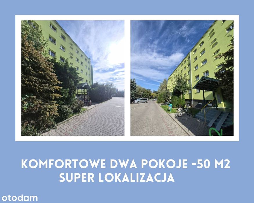 Klimatyczne 2 pokoje | 50 m² | 1 piętro | duży balkon |
