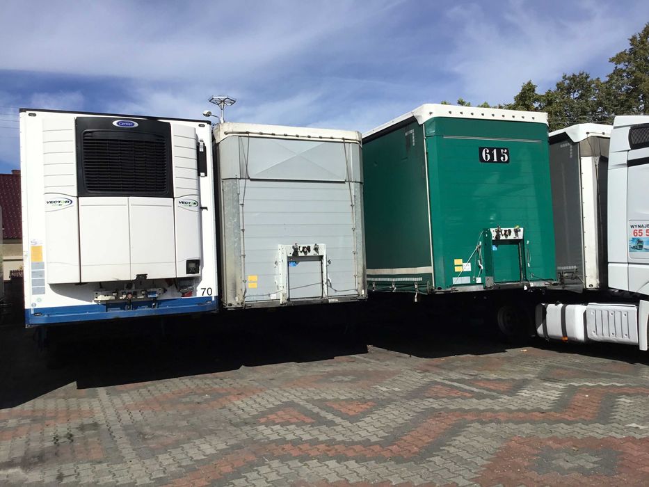 Wynajem naczep chłodni firan ciągników siodłowych.