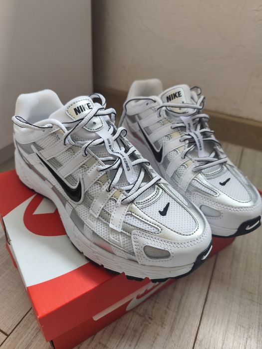 Нові кросівки Nike P-6000 White Metallic Silver Оригінал